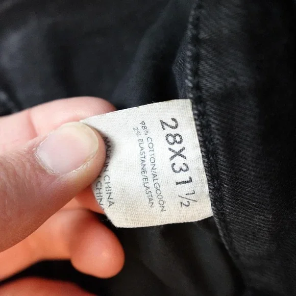 BKE Payton Jeans Womens 28x31.5 Black Charcoal Wash Mid Rise Skinny Stretch - Picture 5 of 10